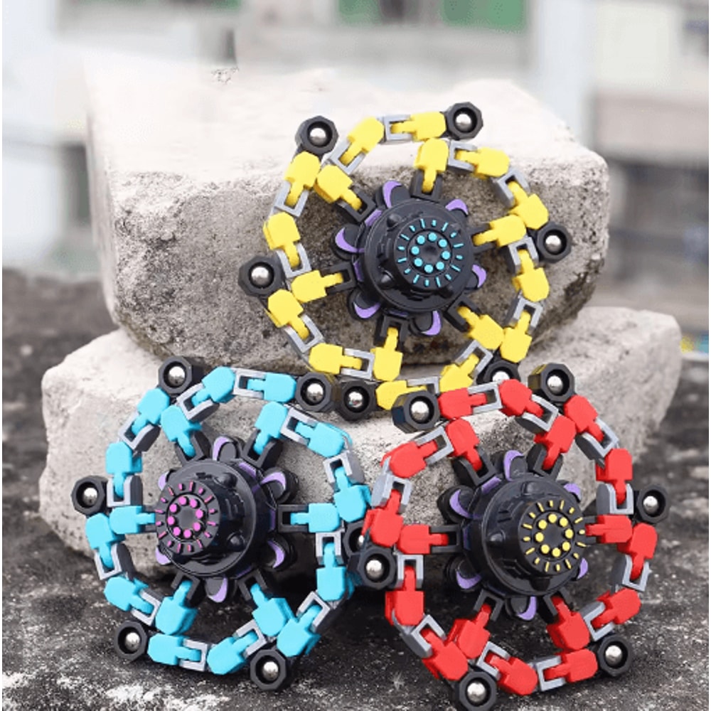 Transforming Chain Fidget Spinner Deformable Stress Relief Sensory Toy 4