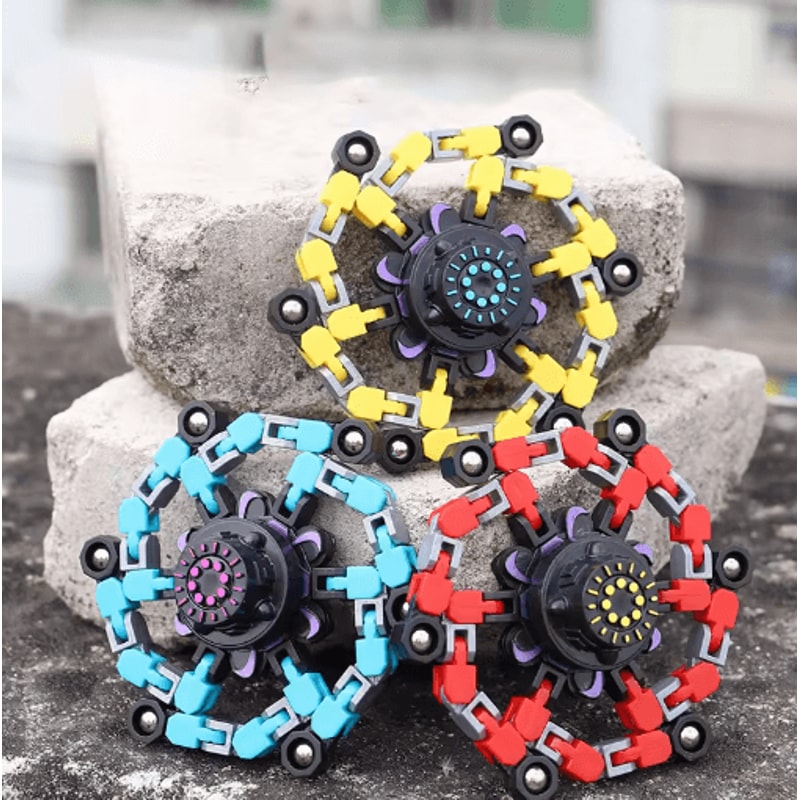 Transforming Chain Fidget Spinner Deformable Stress Relief Sensory Toy 4
