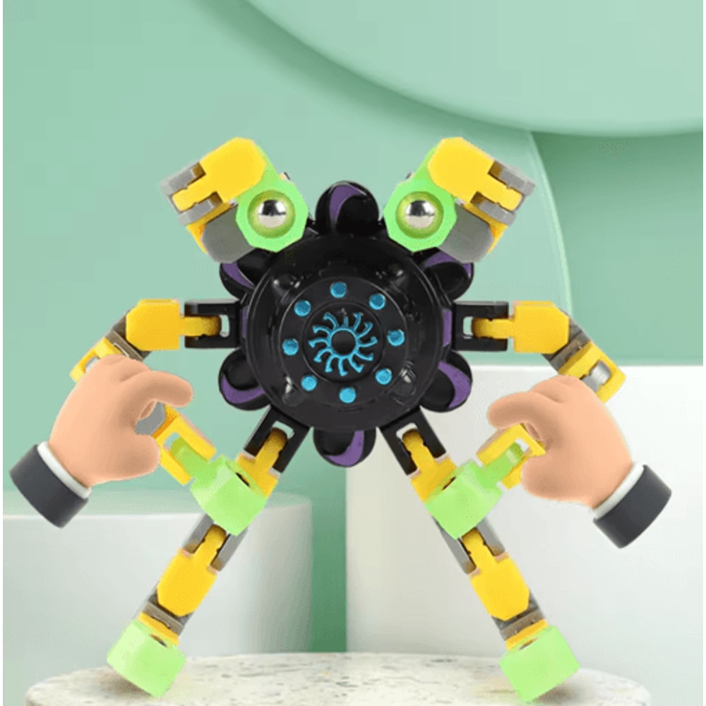Transforming Chain Fidget Spinner Deformable Stress Relief Sensory Toy 6