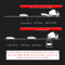 Reflective Car Safety Stickers 10PCS High Visibility Bumper Warning Strips 6