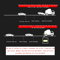 Reflective Car Safety Stickers 10PCS High Visibility Bumper Warning Strips 6