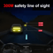 Reflective Car Safety Stickers 10PCS High Visibility Bumper Warning Strips 8