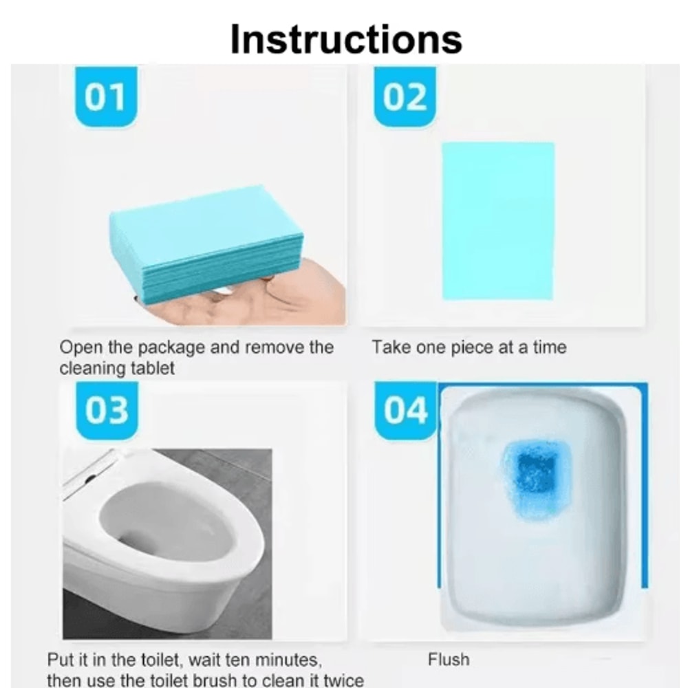 MultiSurface Floor Cleaner Tablets Water Soluble Deodorizing Disinfecting Sheets 8