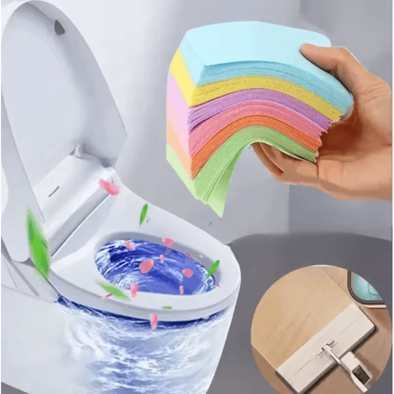 MultiSurface Floor Cleaner Tablets Water Soluble Deodorizing Disinfecting Sheets 0