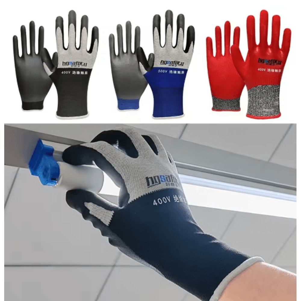 Ultrathin Electrician Insulating Gloves For 400V Protection With Touchscreen Compatibility 6