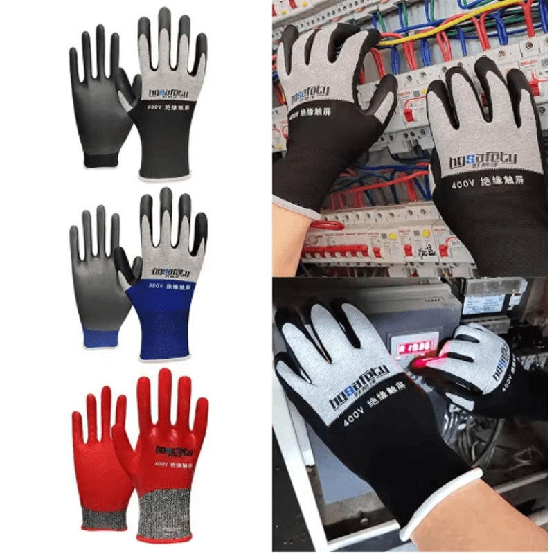 Ultrathin Electrician Insulating Gloves For 400V Protection With Touchscreen Compatibility 8