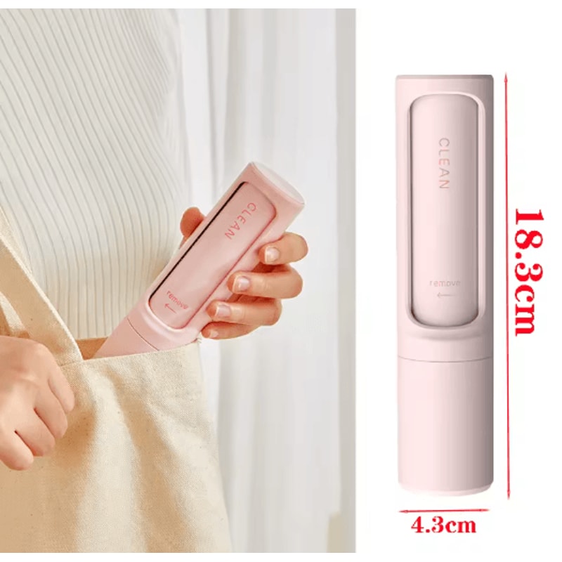 2in1 Reusable Pet Hair Remover Brush With Self Cleaning Lint Roller For Clothes Furniture 6