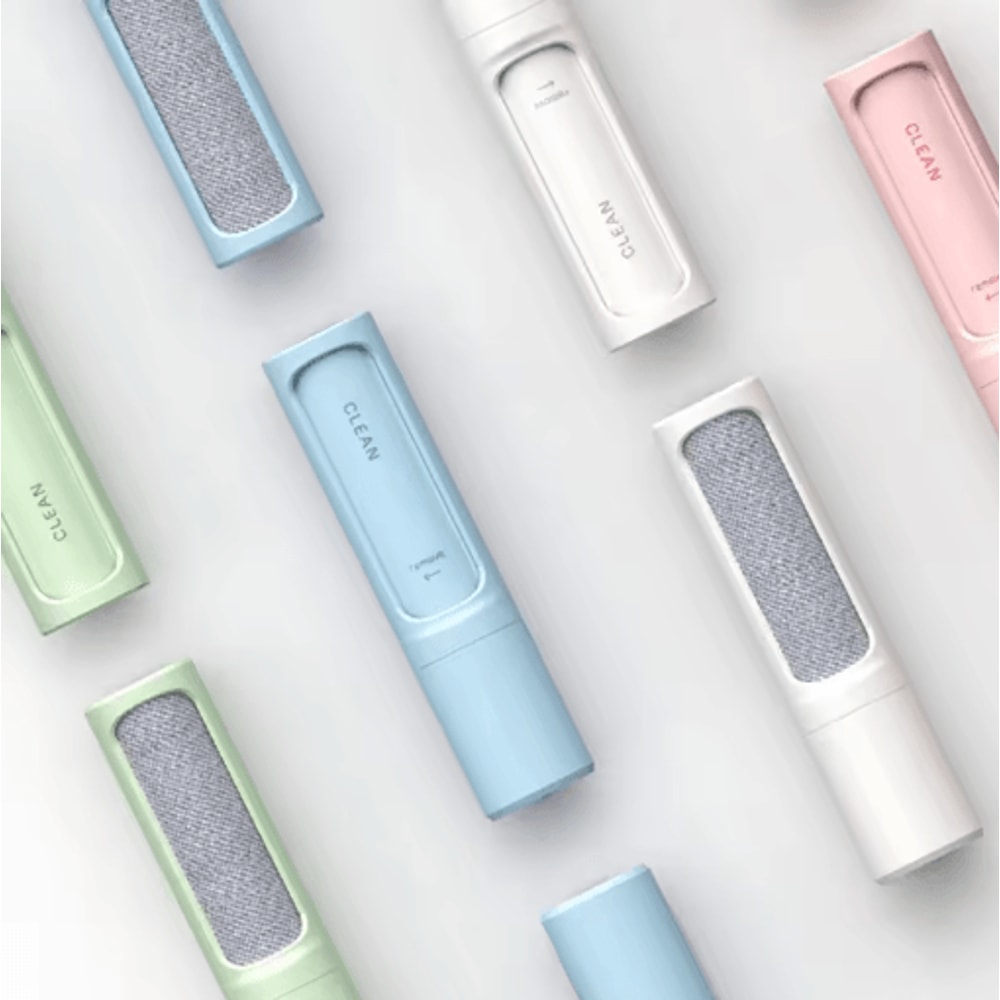 2in1 Reusable Pet Hair Remover Brush With Self Cleaning Lint Roller For Clothes Furniture 0