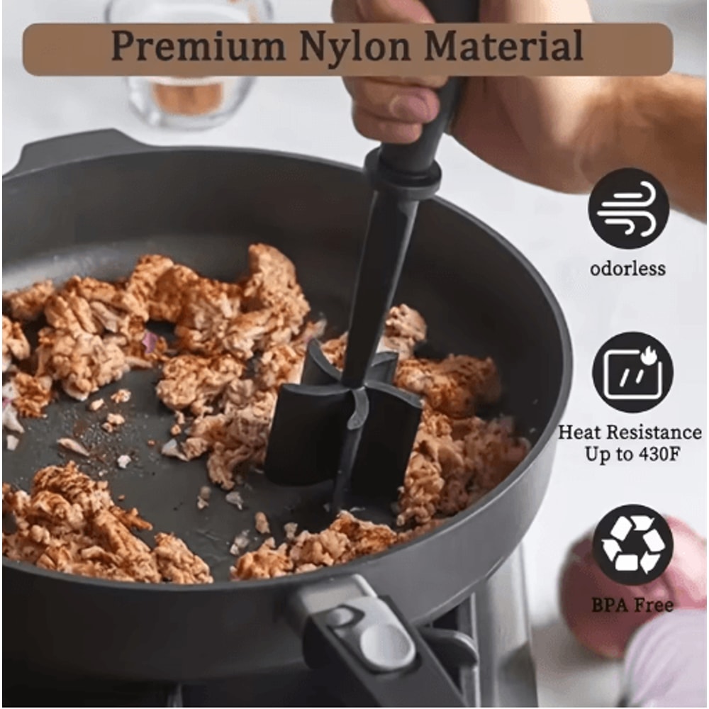Handheld Meat Chopper Masher For Easy Ground Meat Mixing And Cooking 5