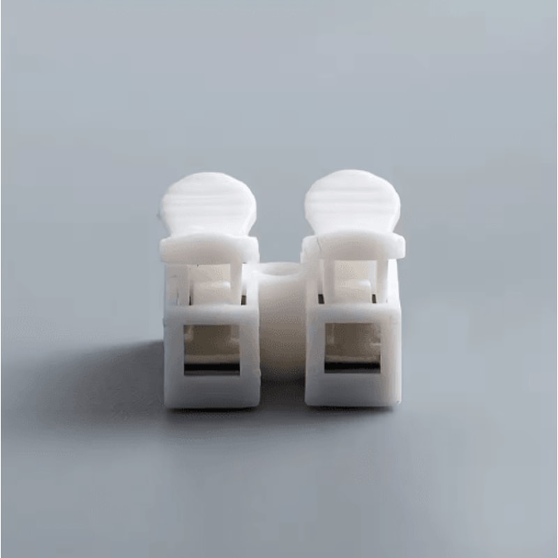 20PCS Quick Wire Connector 2 Pin Spring Clamp No Solder Terminal Block 1