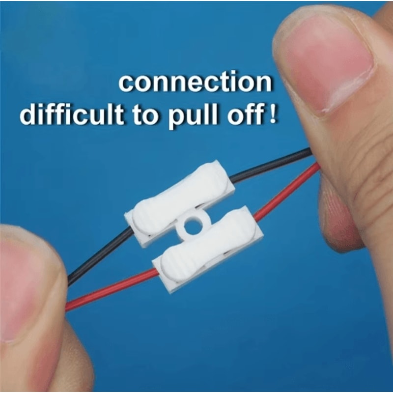 20PCS Quick Wire Connector 2 Pin Spring Clamp No Solder Terminal Block 4