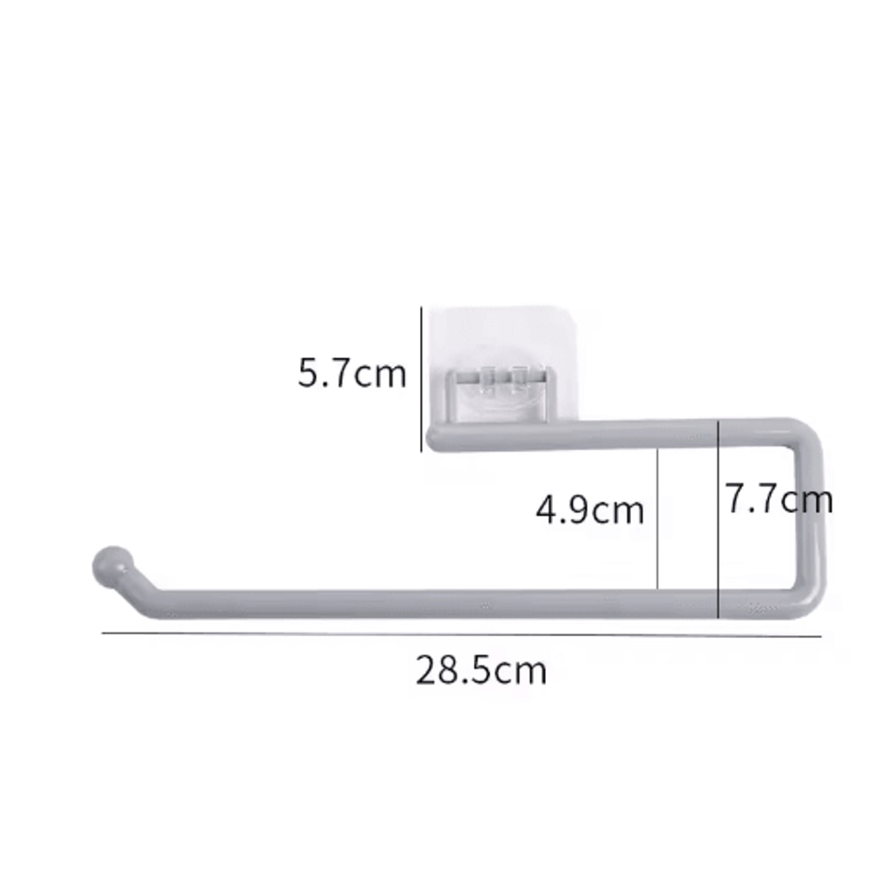Punch Free Wall Mounted Paper Towel Rack For Kitchen Bathroom Use 2