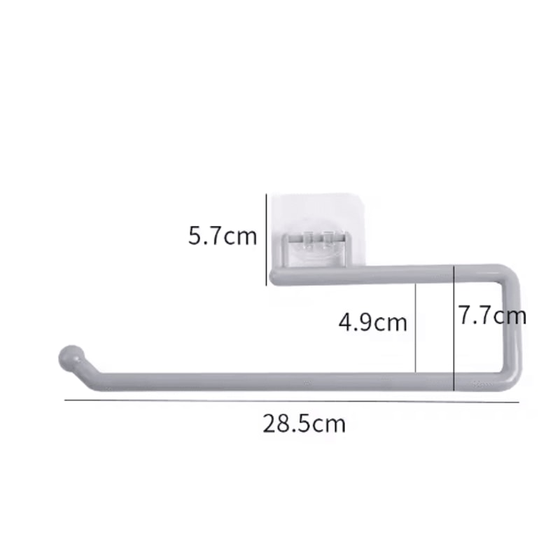 Punch Free Wall Mounted Paper Towel Rack For Kitchen Bathroom Use 2