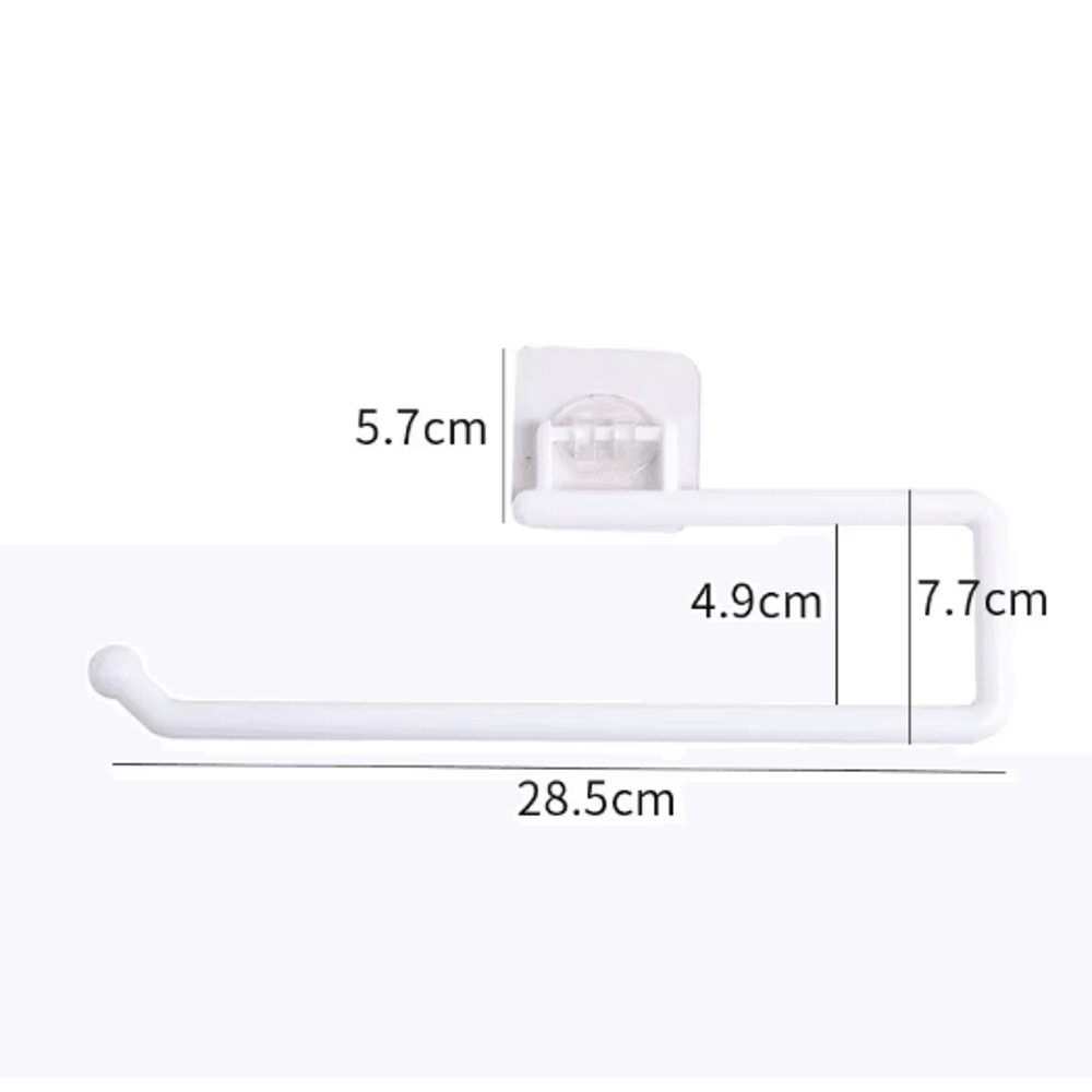 Punch Free Wall Mounted Paper Towel Rack For Kitchen Bathroom Use 4