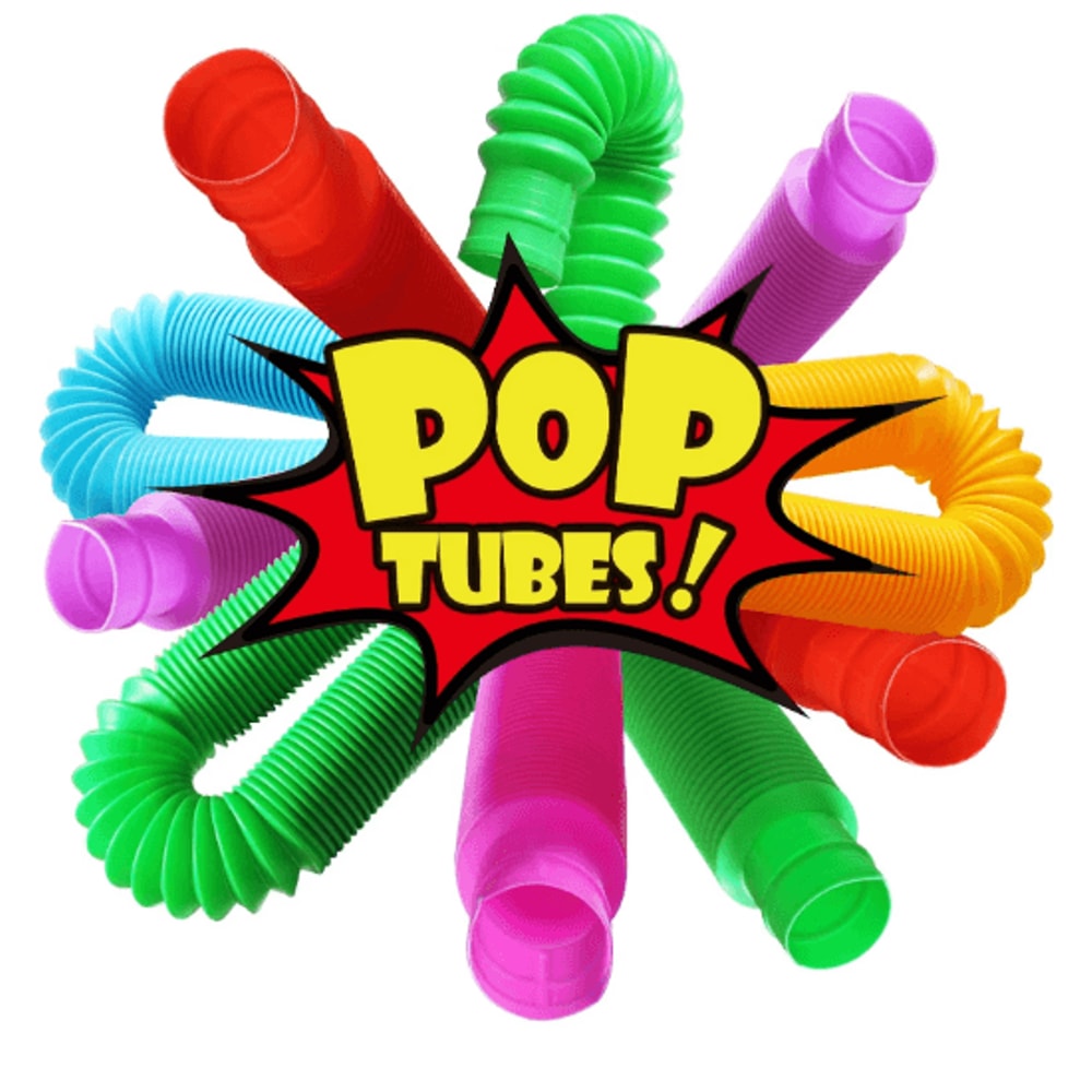 4 Pack Mini Pop Tube Fidget Toy Set For Sensory Play Stress Relief Creative Building 7