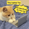 Mini Cat Laptop Toy Mirror Interactive Dollhouse Computer For Kittens 0