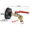 IBC Tank Tap Adapter S60x6 With 16mm Quick Connect Brass Valve For Garden Home Use 2