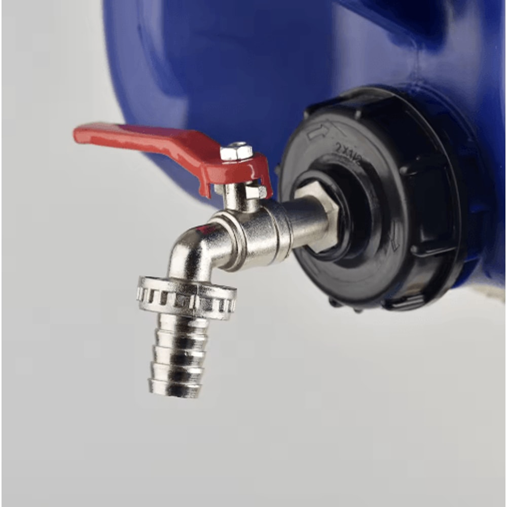 IBC Tank Tap Adapter S60x6 With 16mm Quick Connect Brass Valve For Garden Home Use 7