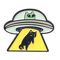 UFO Alien Black Cat Enamel Pin Brooch For Bags Jackets Cosplay 1