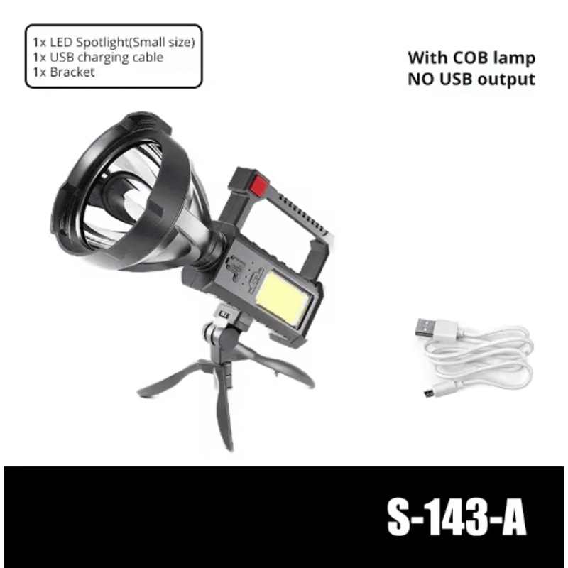 UltraBeam Rechargeable LED Flashlight High Power Waterproof Spotlight For Outdoor Emergency Use 1