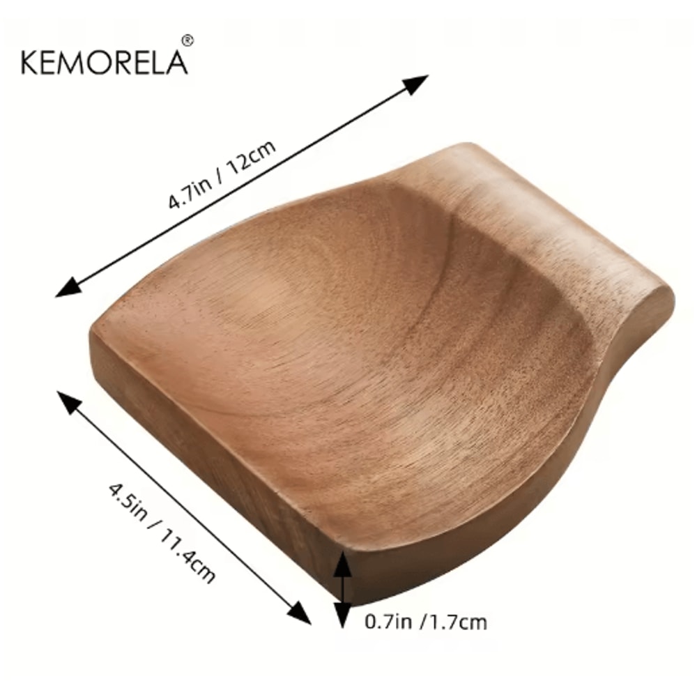KemoRela Wooden Spoon Rest Utensil Holder HeatResistant Kitchen Tool Organizer 1