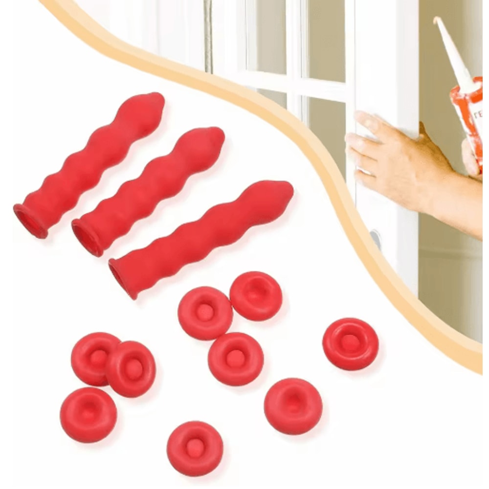 SealGuard Caulk Cap Set 20PCS Reusable Nozzle Covers For Glue Sealant 3