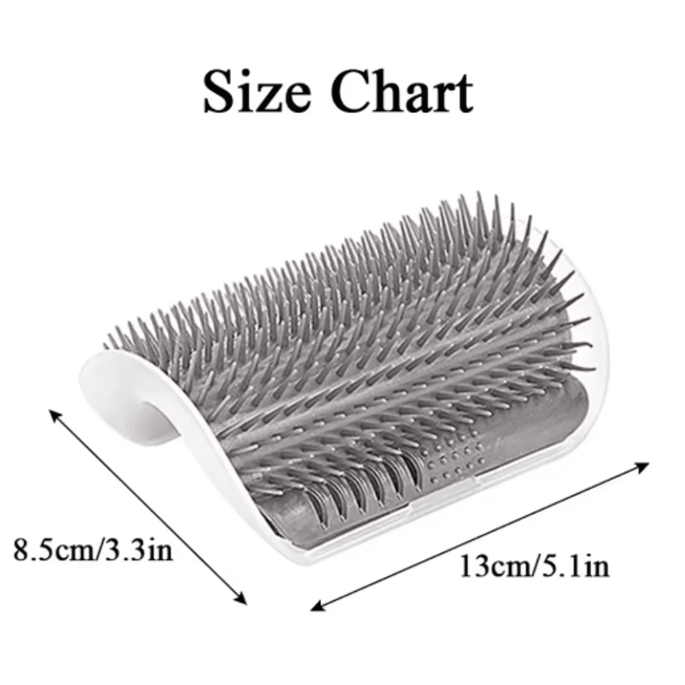 PurrClean Corner Cat Brush SelfGrooming Massage Hair Removal Scratcher 5