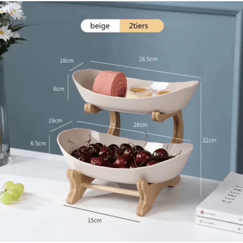 FreshTier 3Layer Fruit Snack Serving Stand Modern MultiTier Dessert Display 2