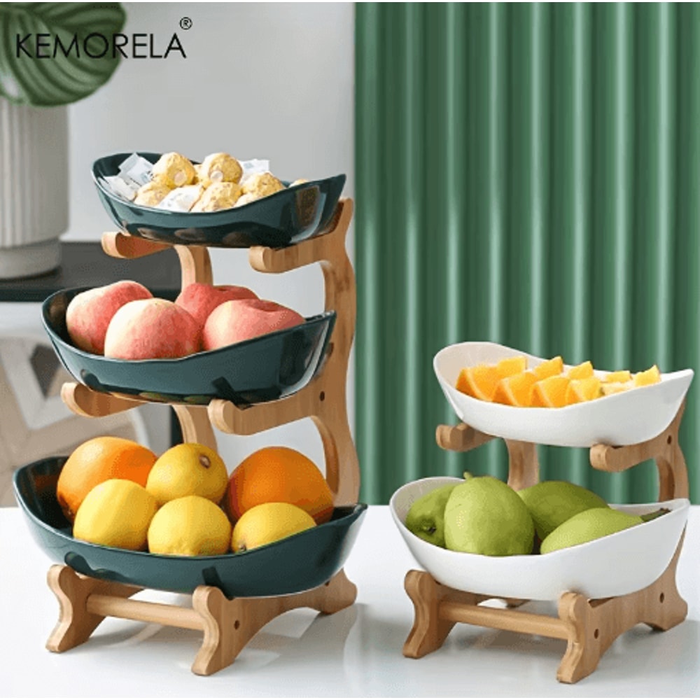 FreshTier 3Layer Fruit Snack Serving Stand Modern MultiTier Dessert Display 0