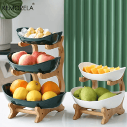 freshtier 3-layer fruit & snack serving stand modern multi-tier dessert display