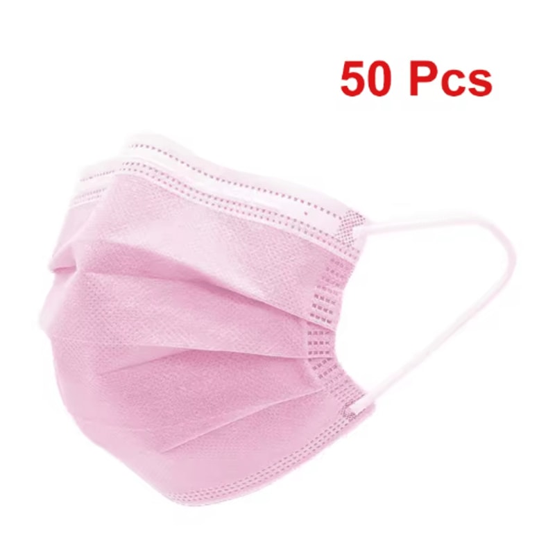 Safe Guard 3 Layer Disposable Face Masks Breathable AntiDust Protection With Earloops 1