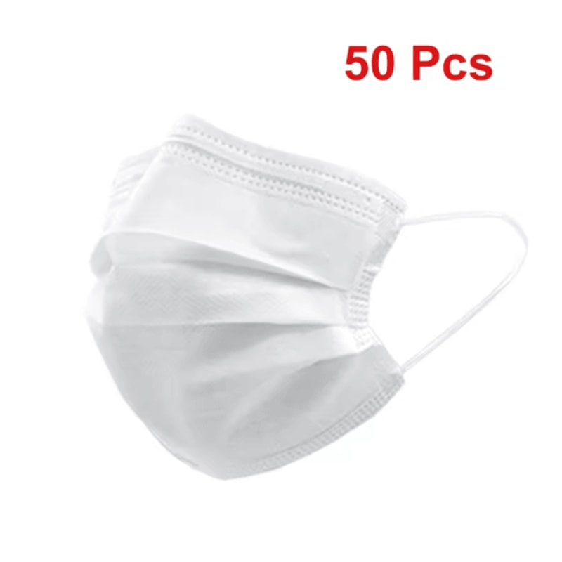 Safe Guard 3 Layer Disposable Face Masks Breathable AntiDust Protection With Earloops 2