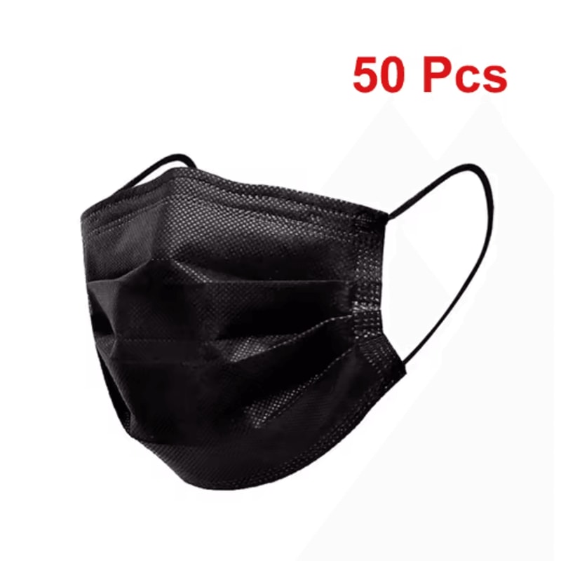 Safe Guard 3 Layer Disposable Face Masks Breathable AntiDust Protection With Earloops 3