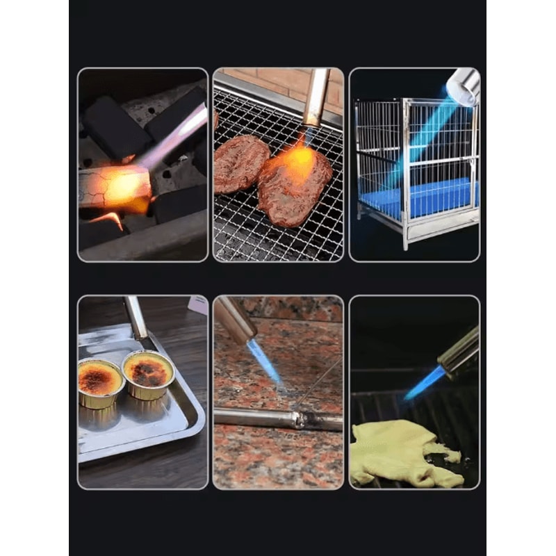 FlamePro Auto Ignition Butane Torch Adjustable Cooking BBQ Gas Burner 2