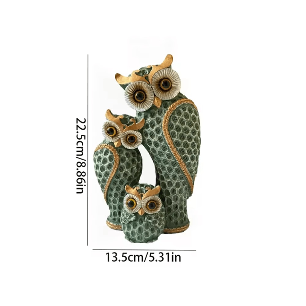 Harmony Owl Family Resin Decor Charming Home Accent For Living Spaces 3