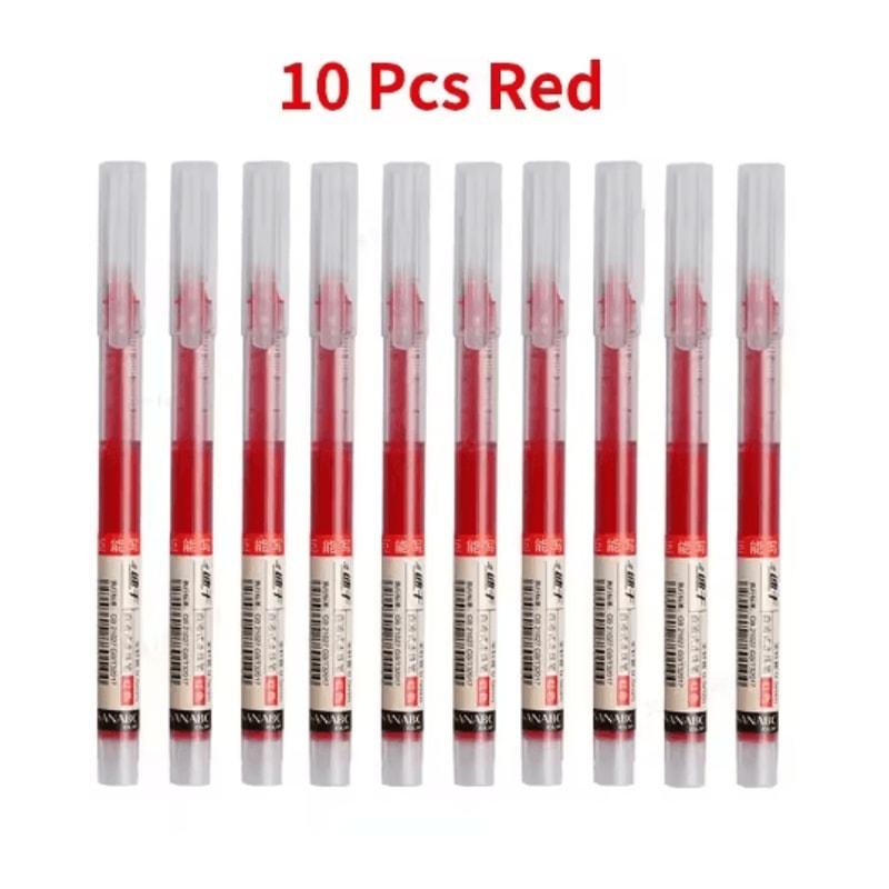 SmoothFlow Needle Tip Gel Pen Set 10PCS Precision Writing Kawaii Stationery 5