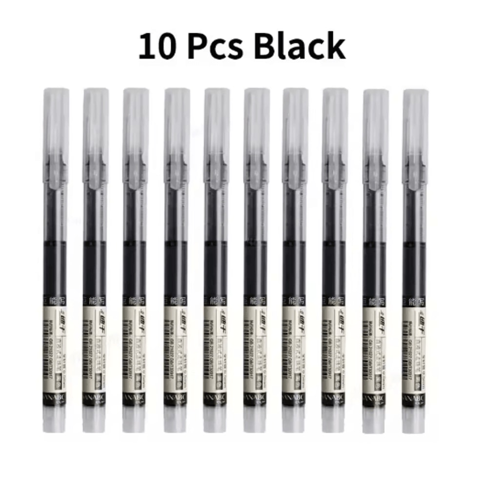 SmoothFlow Needle Tip Gel Pen Set 10PCS Precision Writing Kawaii Stationery 6