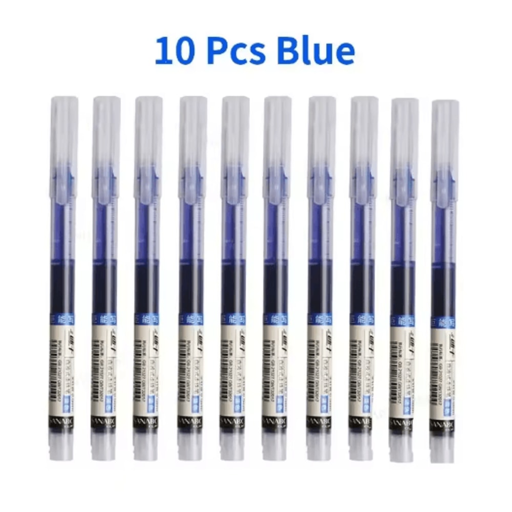 SmoothFlow Needle Tip Gel Pen Set 10PCS Precision Writing Kawaii Stationery 7