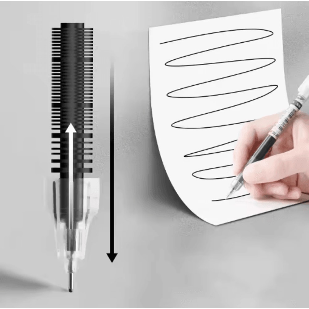SmoothFlow Needle Tip Gel Pen Set 10PCS Precision Writing Kawaii Stationery 11