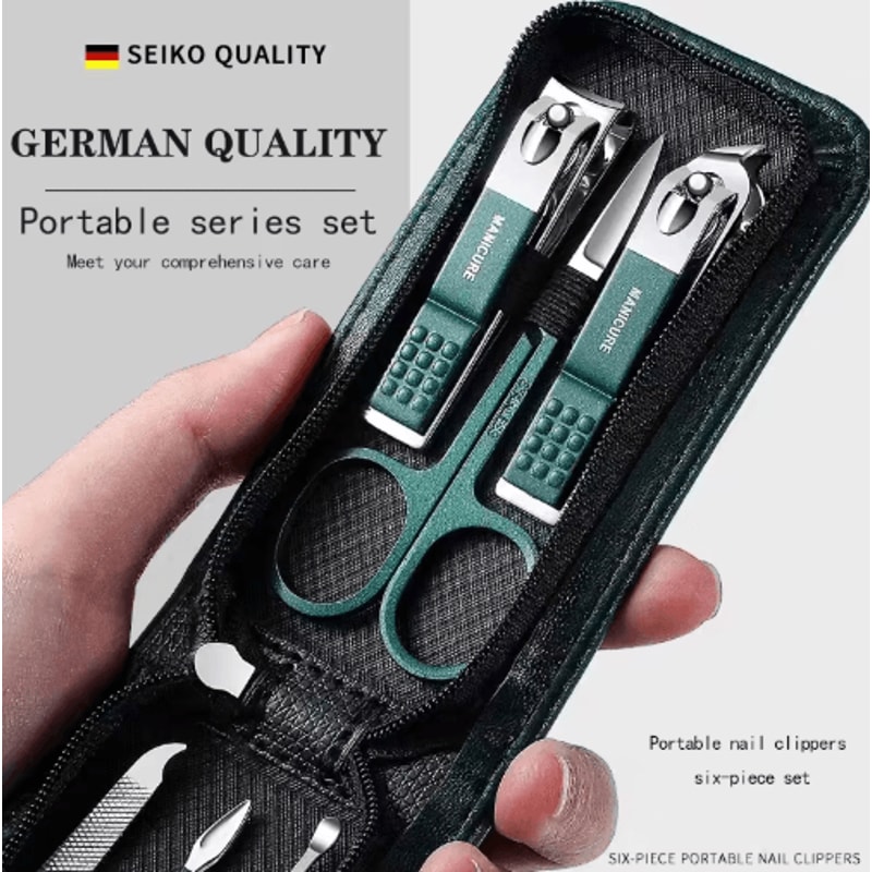 ProGroom 6 Piece Nail Care Kit NailPortable Manicure Pedicure Tool Set 0
