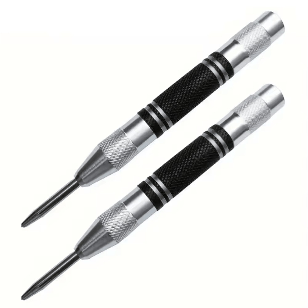 Punch Pro Auto Center Punch Tool Heavy Duty SpringLoaded Drill Locator 1