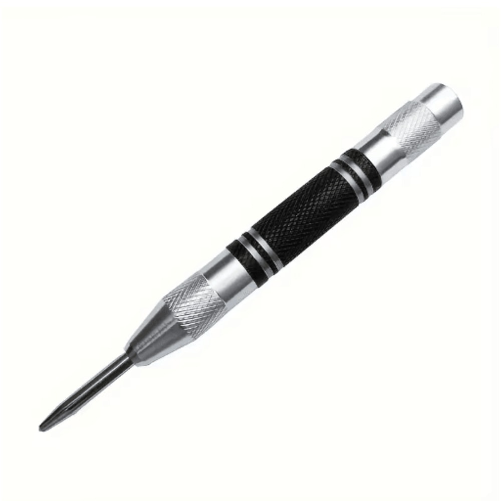 Punch Pro Auto Center Punch Tool Heavy Duty SpringLoaded Drill Locator 2