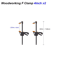 ClampPro Quick Release F Clamp 4 Ratchet Woodworking Squeeze Tool 1