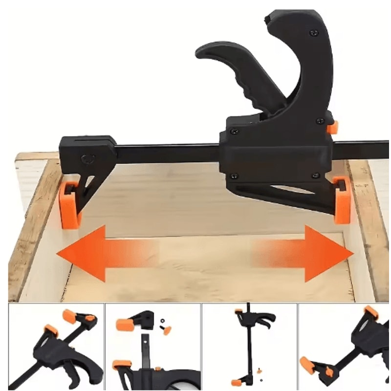 ClampPro Quick Release F Clamp 4 Ratchet Woodworking Squeeze Tool 4