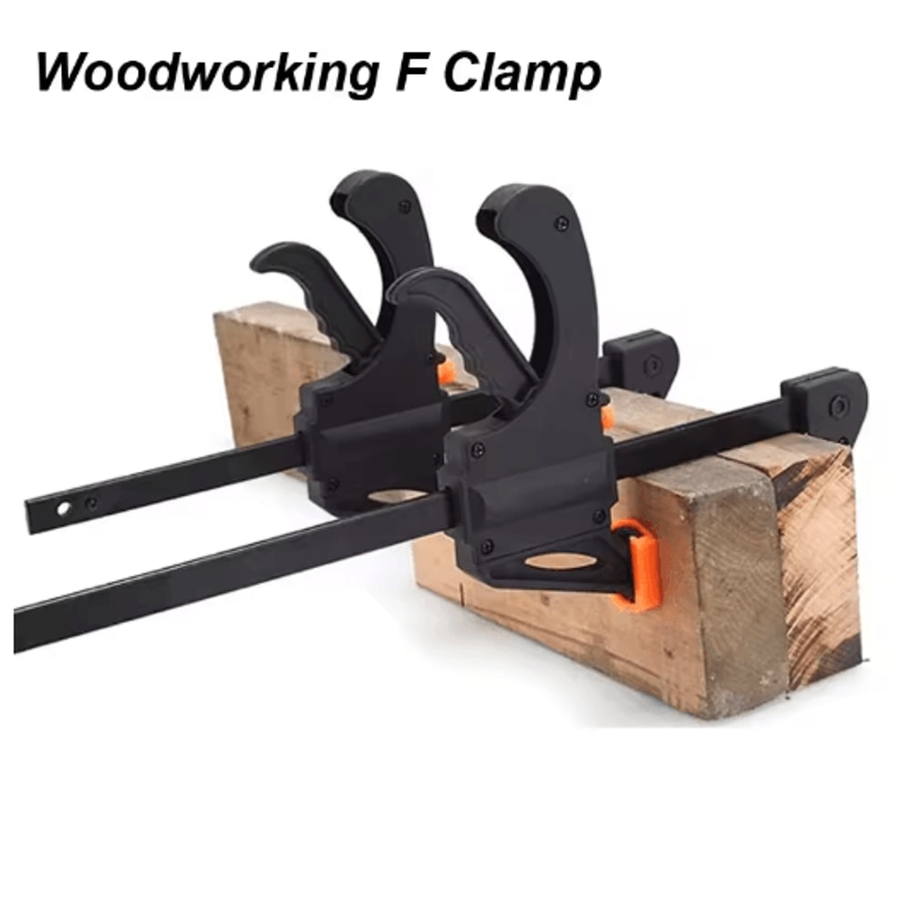 ClampPro Quick Release F Clamp 4 Ratchet Woodworking Squeeze Tool 0