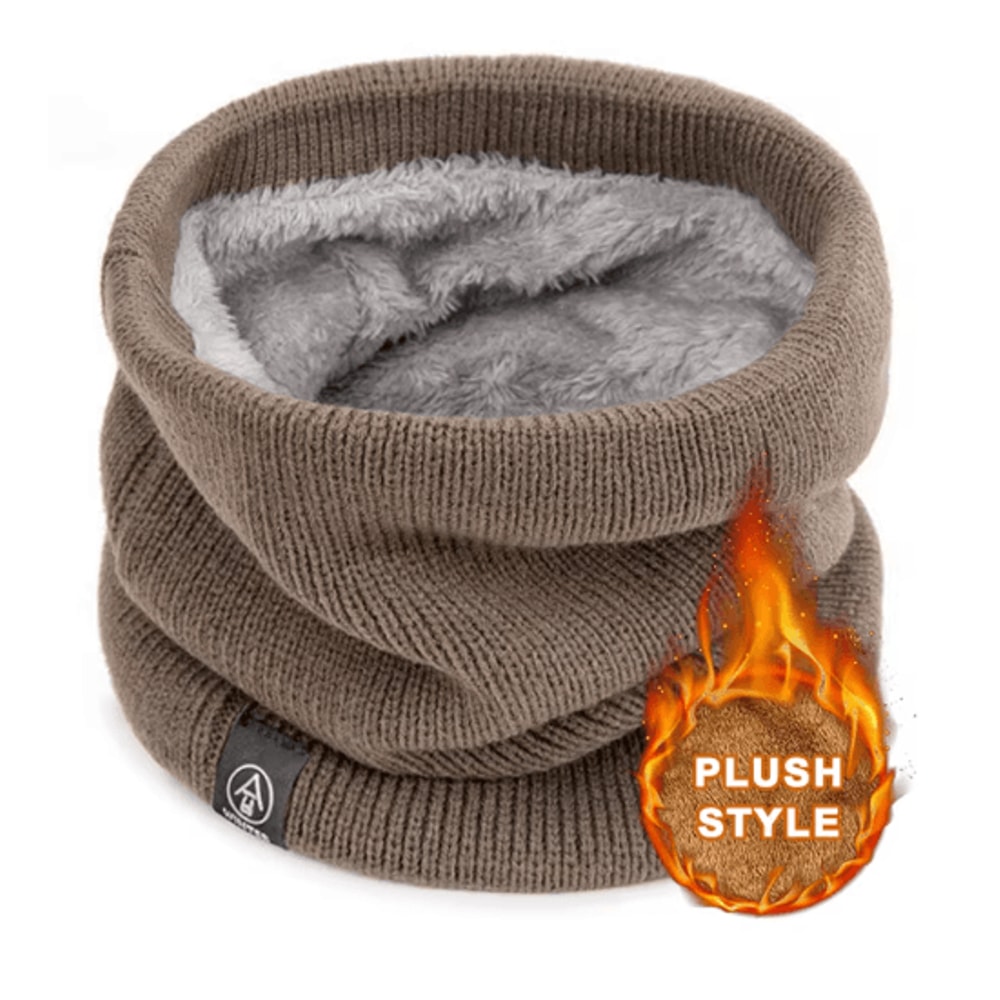 ThermaFlex Knitted Neck Warmer Soft Winter Sport Scarf For Men Women 1