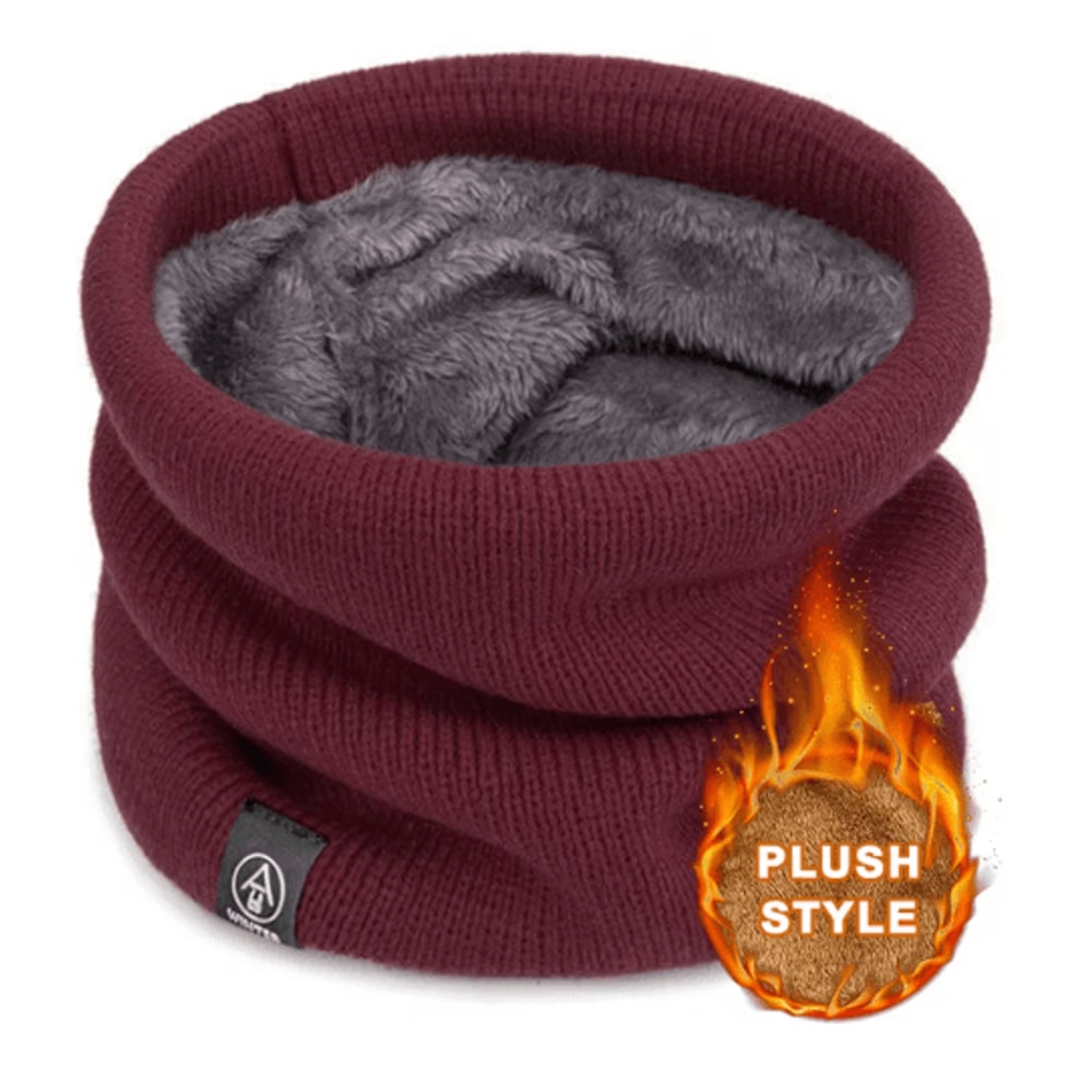 ThermaFlex Knitted Neck Warmer Soft Winter Sport Scarf For Men Women 2