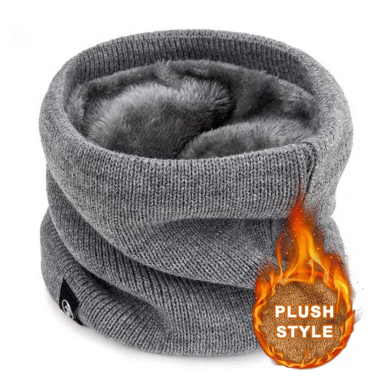 ThermaFlex Knitted Neck Warmer Soft Winter Sport Scarf For Men Women 3