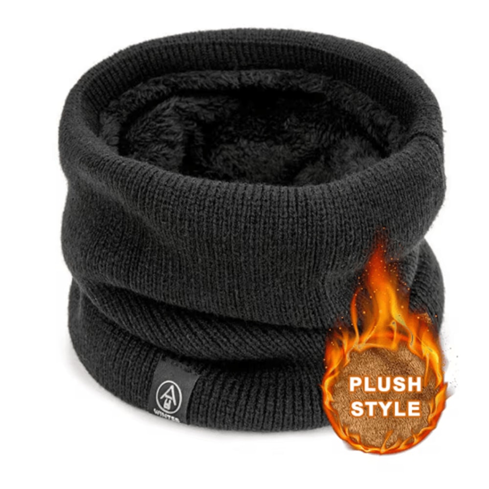 ThermaFlex Knitted Neck Warmer Soft Winter Sport Scarf For Men Women 4