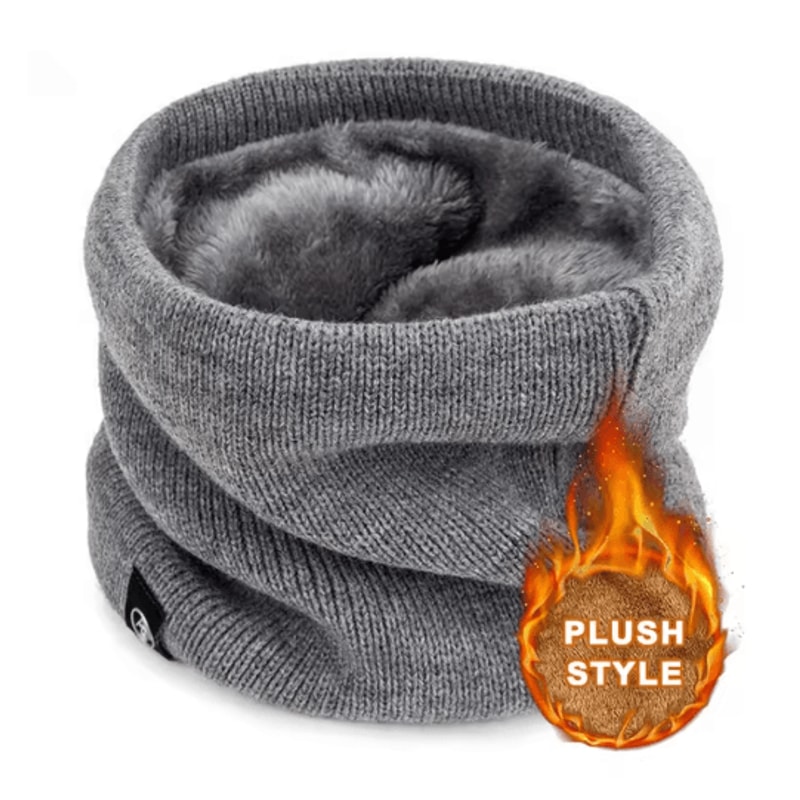 ThermaFlex Knitted Neck Warmer Soft Winter Sport Scarf For Men Women 7